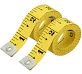 Flexible Tape Measure Pack of 2, Accurate Dual Scale Standard & Metric Measurements Tape,Soft Measuring Tape for Body, Weight Loss Sewing Tailor Craft Ruler,Blue,150cm/60 inch - color: Yellow / 2 Pack