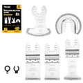 TOLESA Diamond Oscillating Saw Blades Mixed Set for Grout Removal, 5-Pack - size: 5 PCS