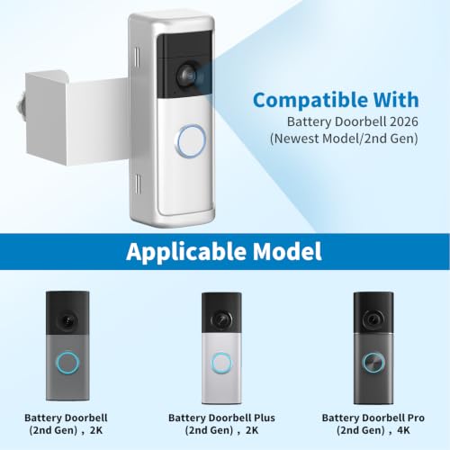 Anti-Theft Doorbell Mount for 2026 Battery Doorbell/Plus/Pro (2nd Gen) - color: Silver