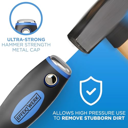 E•Werk - 5-Pc Scraper Set - Paint & Wallpaper Remover Set - Stainless Steel Spatula Knife Set for Plastering & Drywall Putty Filling - Ideal Painter Tools for Plaster Scraping & Finishing