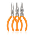Rongon 5in Small Needle Nose Pliers,Long Nose Plier, Jewelry Plier Tool - size: 3Pcs