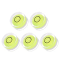 5pcs Small Circular Bubble Spirit Levels - [15mm Diameter 6mm Thickness] Mini Round RV Level Leveling Tools for Travel Trailer Turntable Camera, Lime - color: Lime, size: 15mm x 6mm