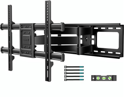 BONTEC Full Motion TV Wall Mount for 37-90 Inch TVs, Heavy Duty Swivel Tilt - size: 37-90 Inch