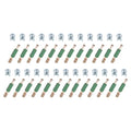 uxcell 25Set 8x11.3mm Cam Locking Screws with M6x40mm Furniture Connecting Fitting, Cam Bolts Dowels for Splicing Assembly of Table Cabinets, Green - size: M6x40mm