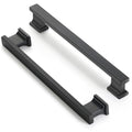Matte Black Kitchen Square Cabinet Handles 6.25 Inch 10 Pack - color: Matte Black, size: 6.25"/160MM Hole Center