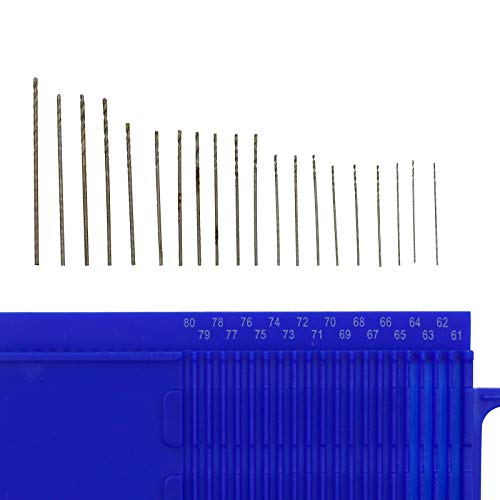 Bonsicoky 21Pcs Metric Mini Micro Drill Bit Set