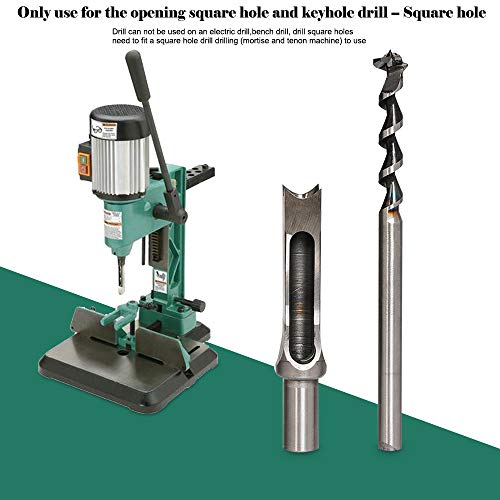 Square Hole Drill Bit, Steel Hardness Sharp Mortising Chisel Set 1/2-Inch, 1/4-Inch, 3/4inch, 3/8-Inch, 5/8-Inch, 5/16-Inch, 9/16-Inch Woodworking Mortiser Drill Bit-7pcs - size: 1/4-Inch - 3/4-Inch