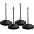 M8 Leveling Feet 880 Lb Capacity, 5.2 Inches Height - 3 Inches Base, 4Pcs - color: Black, size: D80xM8xH100mm