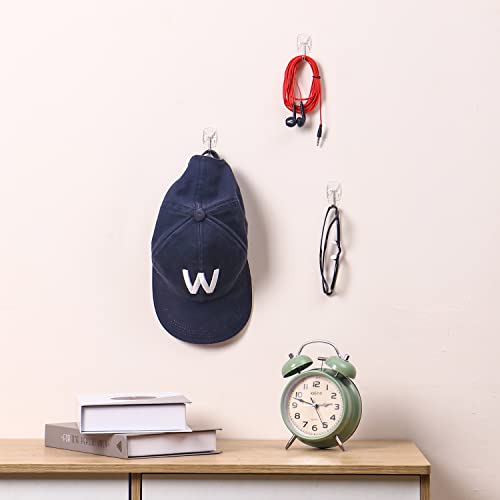 Clear Wall Hooks for Hanging, 100 Hooks+120 Strips, No Tools, Value Pack(S) - size: Small, style: Clear-100+120