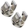 ULIBERMAGNET Magnetic Mop Broom Holder, Heavy Duty Movable Magnetic Mounted Utility Storage Mop Shovel Hanger for Garage, Kitchen, Laundry, Garden (2 Pack/Silver) - style: 10LB 2PCS Silver Magnetic Mop Holder