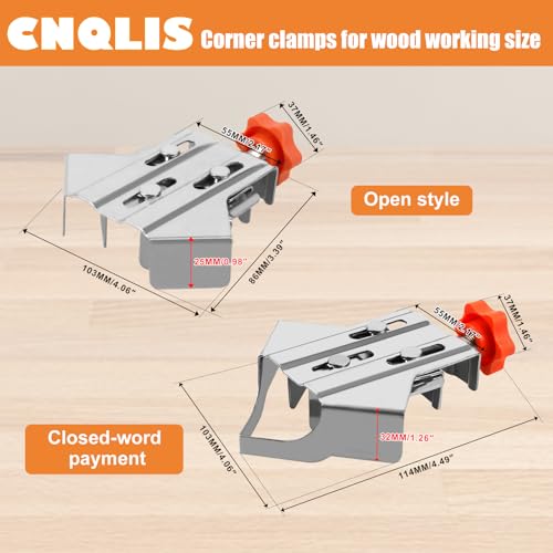 CNQLIS Multipurpose Stainless Steel 90 Degree Corner Clamp