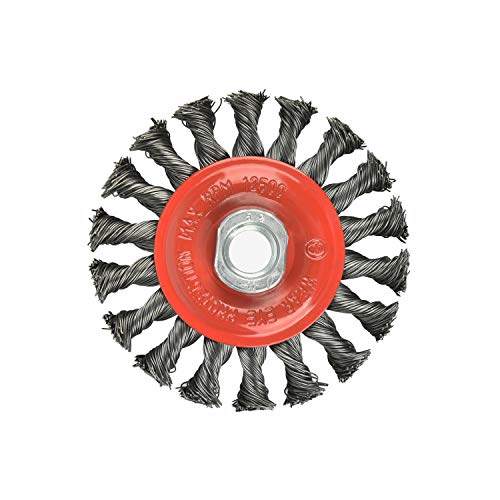 AAIN 4 Inch Wire Wheel Cup Brush Set for Grinder, 2pcs Cup Brushes Set - size: 2 pack, style: 4 inch Knotted Wire Brush
