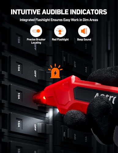 AstroAI Circuit Breaker Finder Tool with GFCI Outlet Tester for 90–120V AC