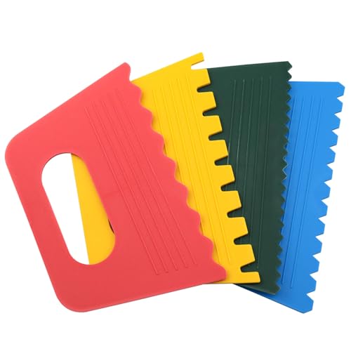7 Piece Plastic Paint Scraper Tool Set for Texture Art