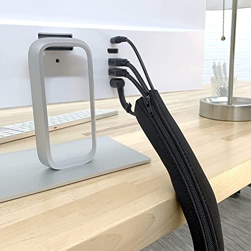 Zipper Cable Sleeve by Wrap-It Storage - 36" x 4" (2-Pack) Black - size: 36in (2-Pack)