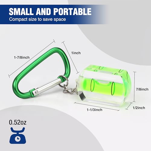 WORKPRO 3-Pack Mini Pocket Tool Spirit Level with Keychain - size: Mini