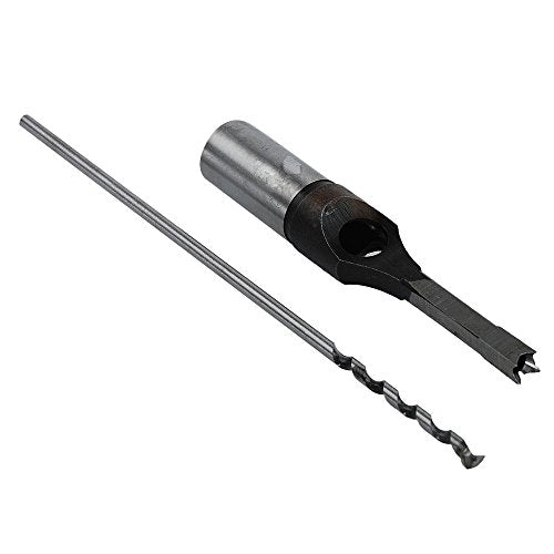 SaferCCTV 6Pcs Wood Square Hole Drill Bits Mortising Chisel Set, Mortise Chisel & Bit Set, Woodworking Mortiser Drill Bit 1/4-Inch, 5/16-Inch, 3/8-Inch, 9/16-Inch, 5/8-Inch, 1/2 -Inch - size: 1/4-Inch - 5/8-Inch