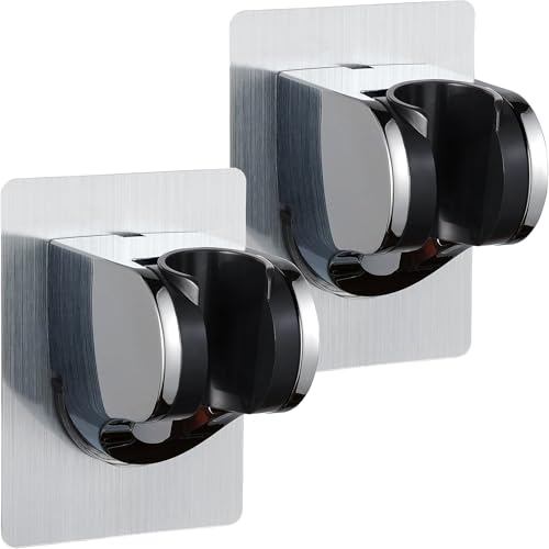Shower Head Holder, 2 Pack Handheld Showerhead Holder Mount Bracket - style: Silver - 2 PACK