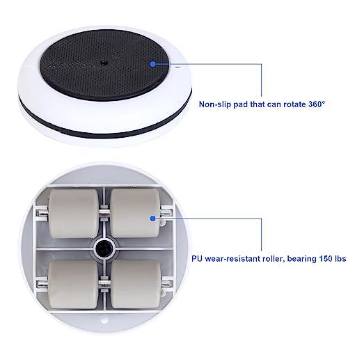 Heavy Duty Furniture Lifter 4 Appliance Roller 163 LBS Load Capacity Wheels + Adjustable Lifting Tool Lever Suitable Easy Safe Moving Sofas Couch Washer Dryer Refrigerator Bed - size: Slider