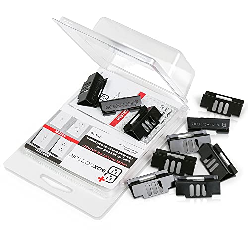 Repair Clips - Fix Loose Outlets and Switches - Electrical Wall Box Repair Clips - 10 Pack