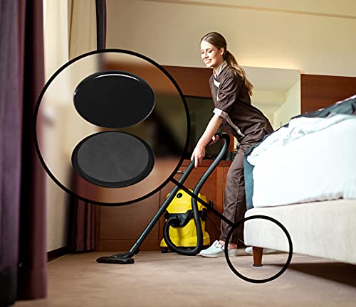 GorillaSliders 3-1/2 Inch Round Furniture Sliders for Carpet & Rugs (8 Pack) Premium Reusable Furniture Movers, Protects Carpeting & Makes Moving Heavy Furniture Easy, Black, CB131 - size: 3-1/2" Round (For Carpet & Rugs)