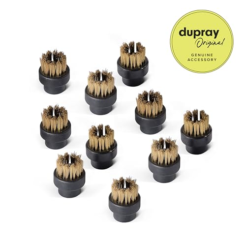 Dupray Small Brass Brushes - Accessories for Dupray Steam Cleaner