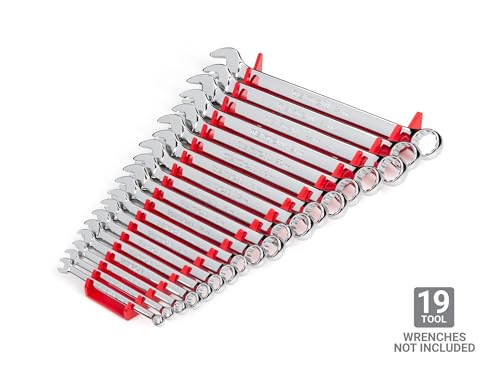 TEKTON 19-Tool Combination Wrench Organizer Rack (Red) | ORG29219 | Made in USA - color: Red, size: 19-Tool