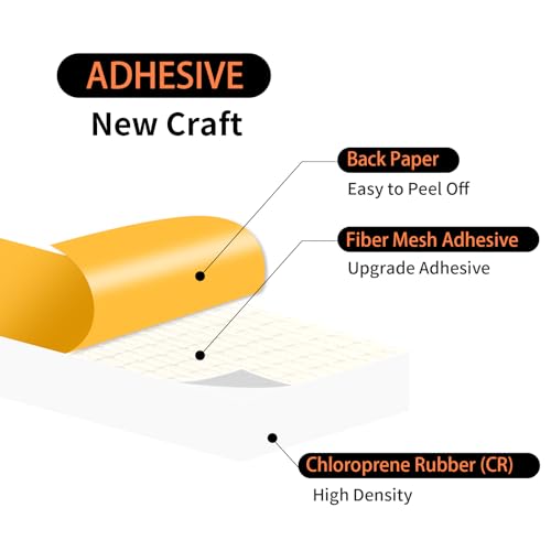 Door Seal Strip,High Density CR Insulation Tape,1 in x 1/2 in x 26Ft | Air Conditioner Foam,Strong Adhesive,Soundproof, Dustproof,Reduce Noise,High Density CR Foam Insulation Tape,White - color: White, size: 1 In x 1/2 In x 26 Ft