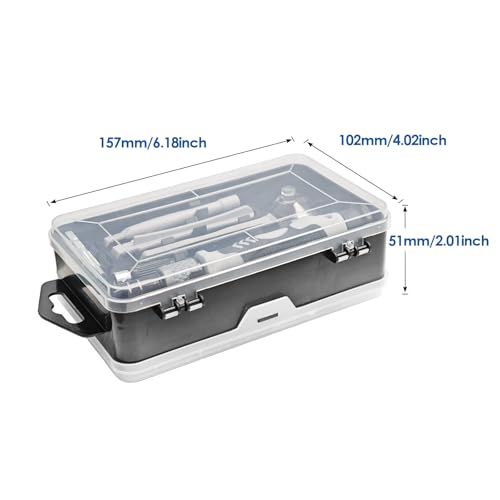 115 In1 Precision Screwdriver Set, Professional Magnetic Repair Tool Kit for Electronics, Watch, Mobile Phone, Laptop, Game Console, Camera, Eyeglasses, Modding, and DIY Projects