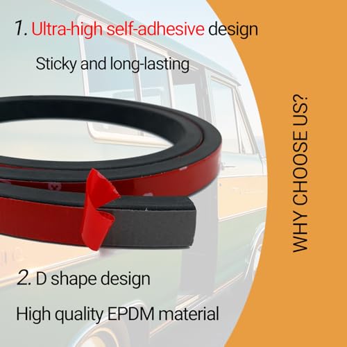 Rubber Weather Stripping, Rectangle Foam Seal Strip, Rubber Gasket for for Auto, Boat, Garage Door/Window, Machinery and More, W:0.75" x H:0.5", L:5Ft - size: (3/4Inch ; 1/2Inch) 5Feet