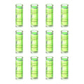 HARFINGTON 12pcs Mini Cylindrical Bubble Spirit Level Vials 10x30mm - size: 10x30mm