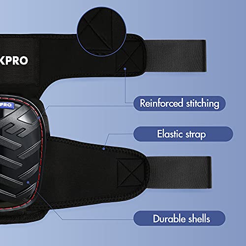 WORKPRO Knee Pads, Heavy Duty Gel Cushion Protector - style: Strap