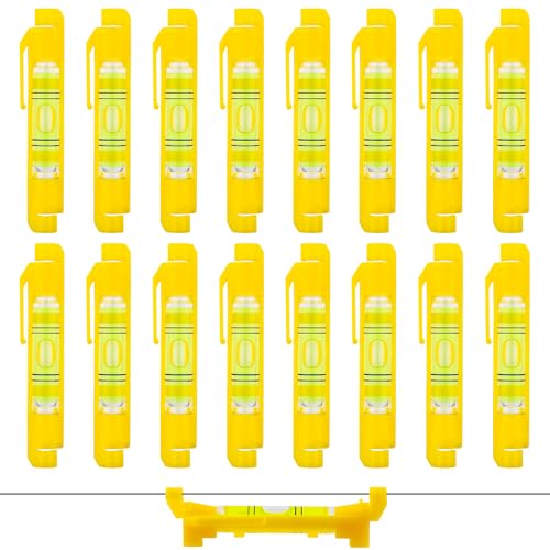 16 Pcs Hanging Bubble Line String Level Tools, Mini Spirit Level for Building Trades, Bricklaying, Tiling, Engineering, Surveying, Metalworking and Measuring - size: 16 PCS