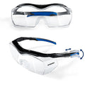 WORKPRO Safety Glasses, z87 Safety Goggles with Adjustable Temples, Lab Goggles with Anti Fog Coating