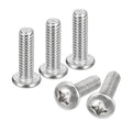 uxcell 1/4-20x7/8 Pan Head Machine Screws, 304 Stainless Steel 18-8 Screw, Phillips Drive, Fully Threaded, Bright Finish, Pack of 25 - size: 1/4-20x7/8"