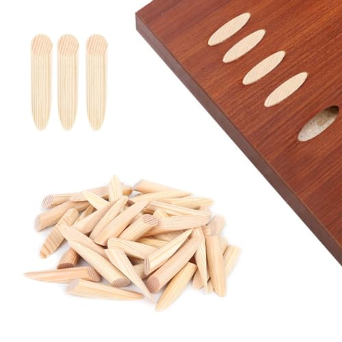 50Pcs Pocket Hole Plugs, 3/8 Inch Pine Wood Screw Hole Plugs