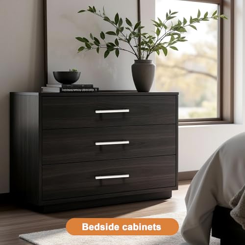 Probrico 5 Pack| White Cabinet Pulls 5 Inch T Bar Euro Style Handles Kitchen Cupboard Stainless Steel Modern Cabinet Hardware - color: White, size: hole center 5"