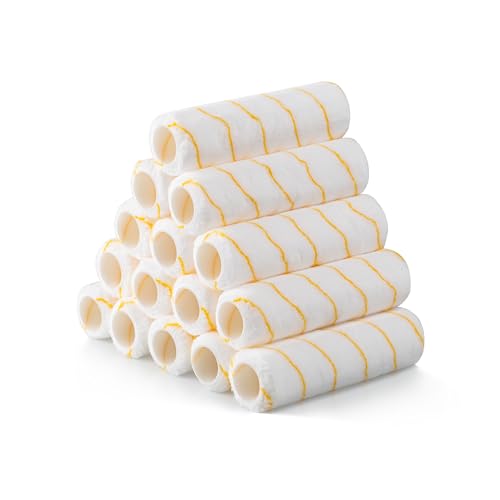 VOOMEY 9 Inch Microfiber Paint Roller Covers, 3/8" Nap 15PCS - size: 9 inch 15pcs