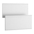 WALMANN 2 PCS 12x24 in Pegboard Panels, 24x24 in Tools Pegboards, Grey - color: Grey 12"*24", size: 24"*24"