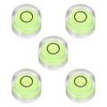 PATIKIL 5pcs Round Bubble Level 17x10mm Mini Circular Bullseye Spirit Levels Measuring Layout Tools for Leveling Camera Tripod Telescope Workshop Turntable Pictures Frame, Green