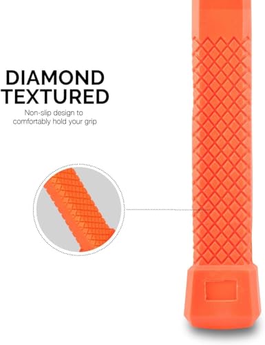 NEIKO 02848A 3 LB Dead Blow Hammer, Neon Orange | Unibody Molded | Checkered Grip | Spark and Rebound Resistant - size: 3 Pound, style: Dead Blow