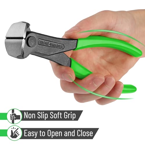 Bates- Nail Puller, 7 Inch, Light Green, Nail Remover Tool, Cutting Pliers, Carpenter Tools, Staple Puller, End Cutting Pliers - color: Light Green, size: 7", 1 Pack