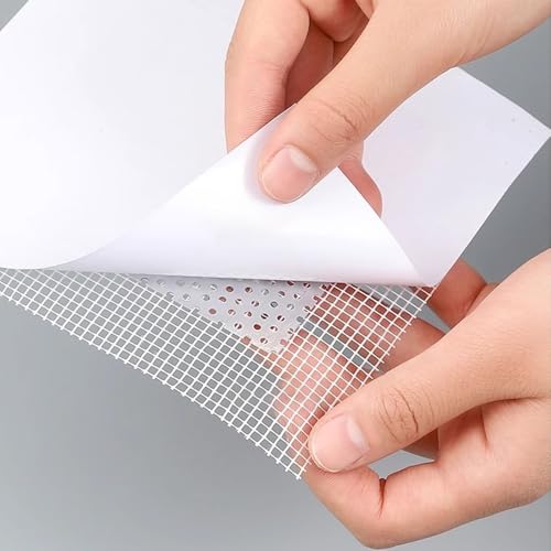 6pcs Drywall Repair Kit – 8" x 8" Self-Adhesive Wall Patch，Fiberglass Mesh & Aluminum Metal Drywall Patch for Large Holes Sheetrock Ceiling & Plaster - size: 8 in