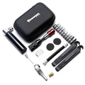 Bike Repair Kit Bike Multitool,Portable Bicycle Tools with Tire Patch,Tire Lever,Ratchet Wrench,Screwdriver Bits,Mini Air Pump Bike Tool Case(Tool Kit with Pump) - size: Tool Kit with Pump
