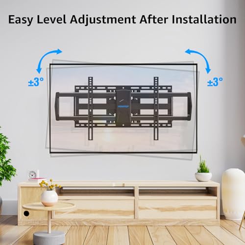 MOUNTUP Heavy Duty Full Motion TV Wall Mount for 47-90 inch Large TVs - size: Fit Most 47"-90" TVs