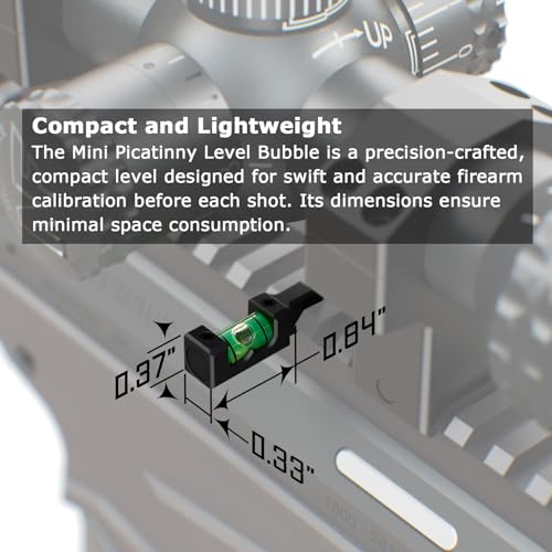 Compact Picatinny Anti-Cant Level Bubble