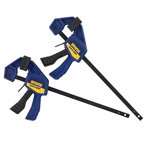 IRWIN QUICK-GRIP Bar Clamps for Woodworking, One-Handed, Micro, 4-1/4", 10 Pack (1964747) - size: 2 count (Pack of 5)