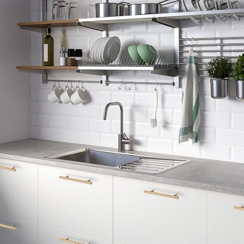 Ravinte Cabinet Pulls,7.38" Length, 5" Hole Center,Champagne Bronze,30 Pack | Round T-Bar Shape, Kitchen Drawer Pulls, Stainless Steel Feel, Cabinet Handles, For Cupboards, Drawers, Dressers, Cabinets - color: Champagne Bronze