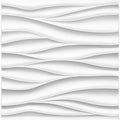 STICKGOO Wave 3D Wall Panels, White, 19.7" x 19.7", 12 Pack - color: White