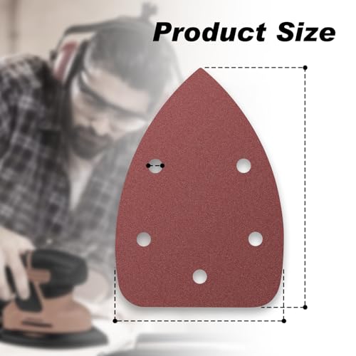 60 Pcs 2000 Grit Mouse Sandpaper, Aluminum Oxide Mouse Sanding Pads - size: 2000 Grit